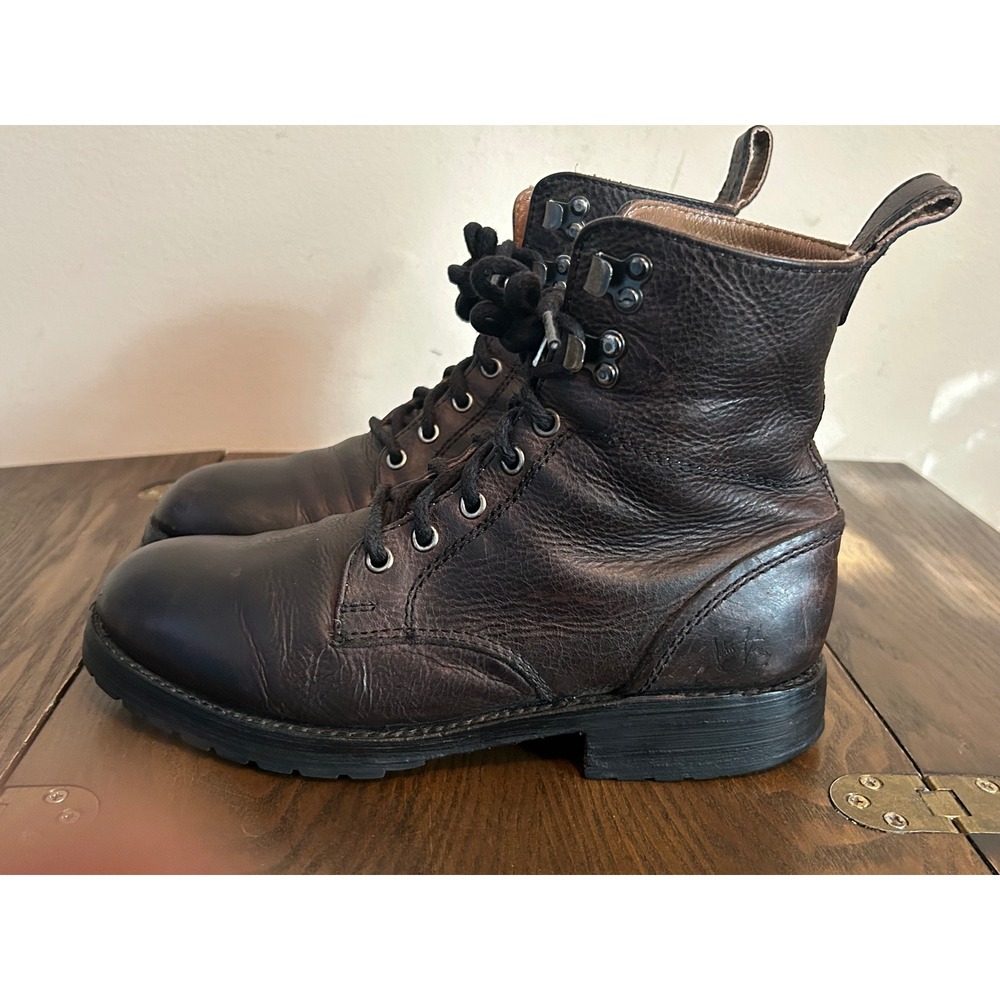 John Fluevog Blake living lace up Derby Boots M5 W7